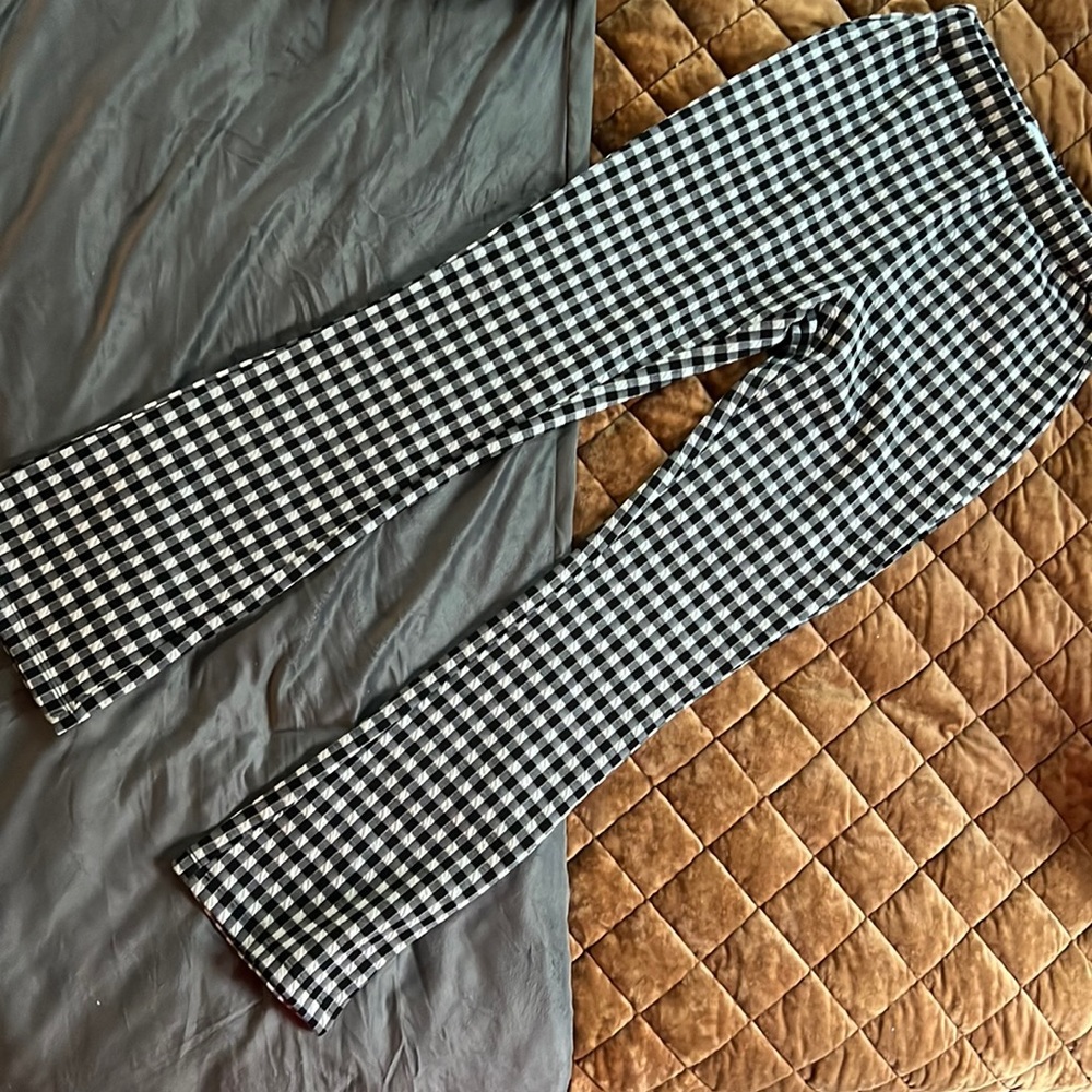 Urban outfitters checkered flare pants